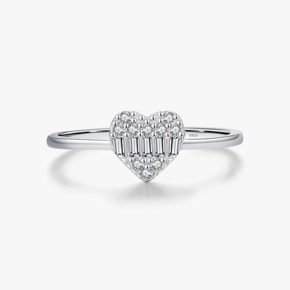Luxury Silver Zirconia Eternity Ring