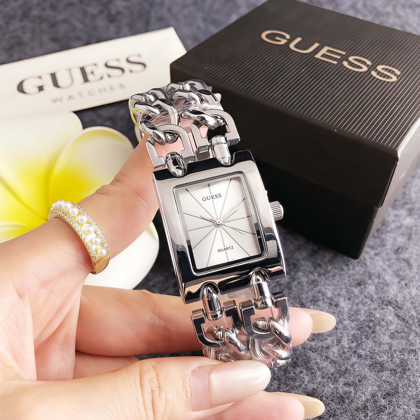 Luxury Gold Link Bracelet Watch