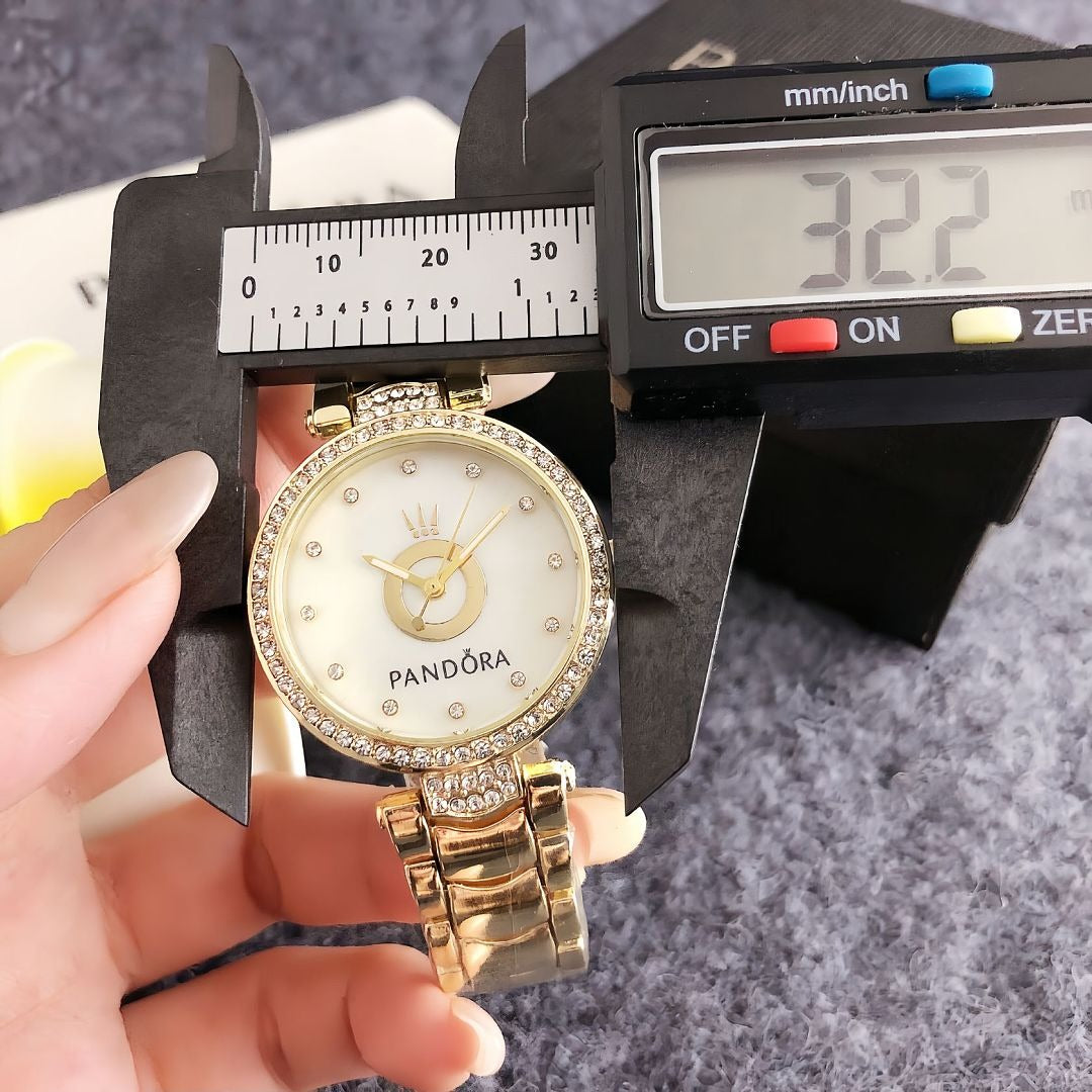 Luxury Gold Crystal Bracelet Watch