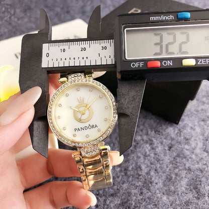 Luxury Gold Crystal Bracelet Watch