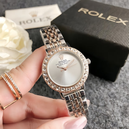 Luxury Gold Green Crystal Watch