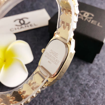 Luxury Gold Crystal Lattice Watch