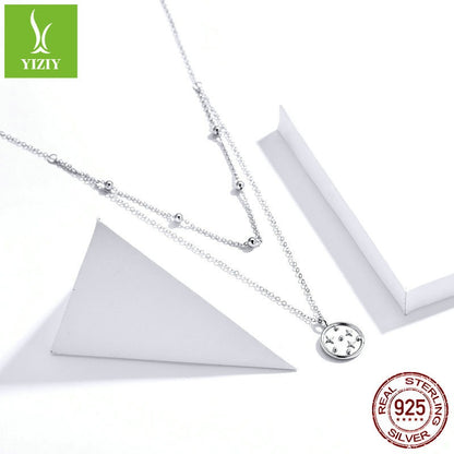 Luxury S925 Layered Celestial Necklace