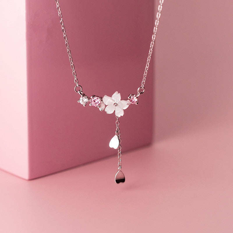 Luxury S925 Shell Flower Tassel Necklace