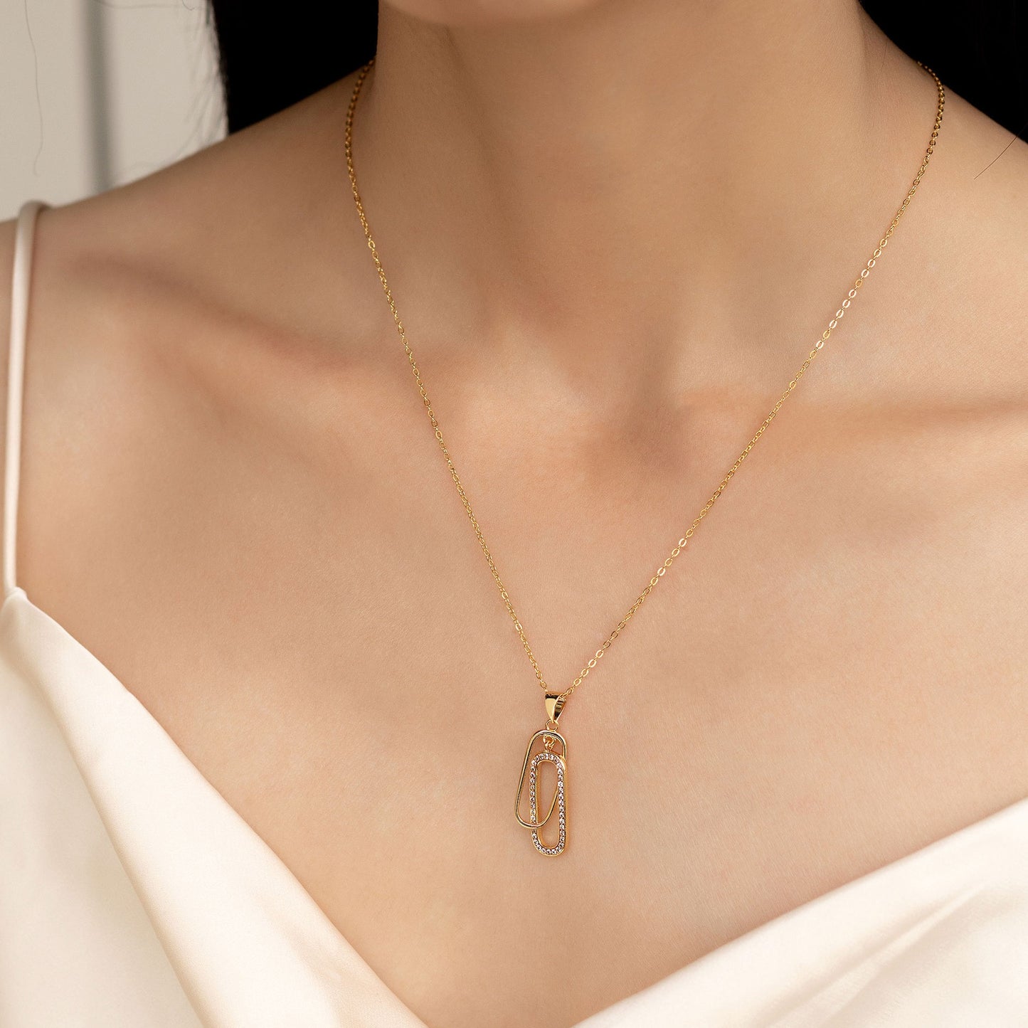 Luxury S925 Double Link Pendant Necklace
