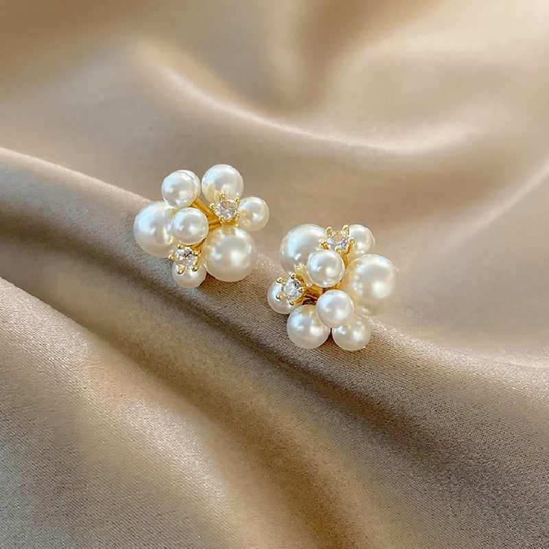 Luxury S925 Freshwater Pearl Stud Earrings