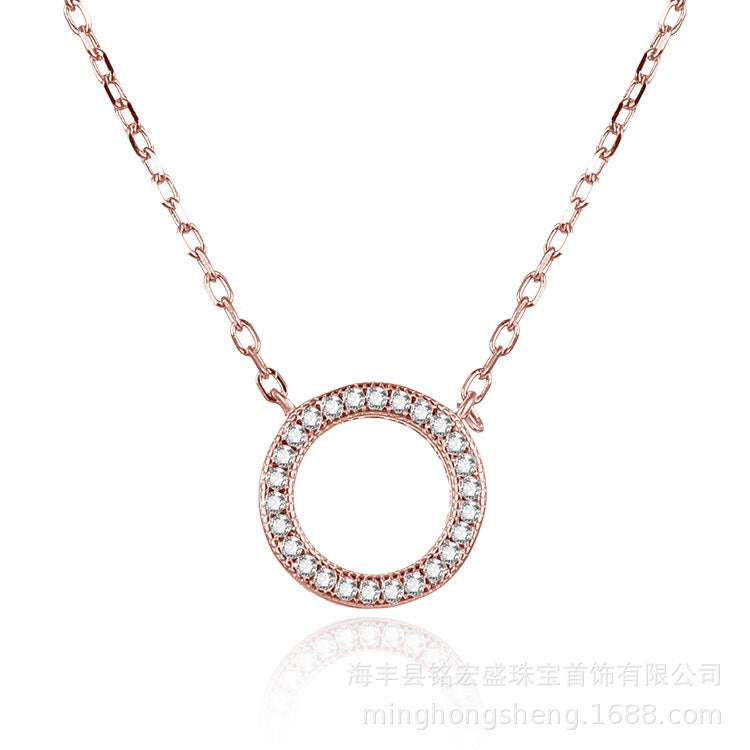 Luxury S925 Colorful Zircon Wreath Necklace