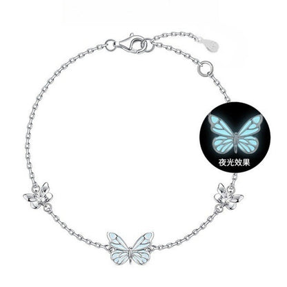 Luxury S925 Luminous Butterfly Jewelry Set