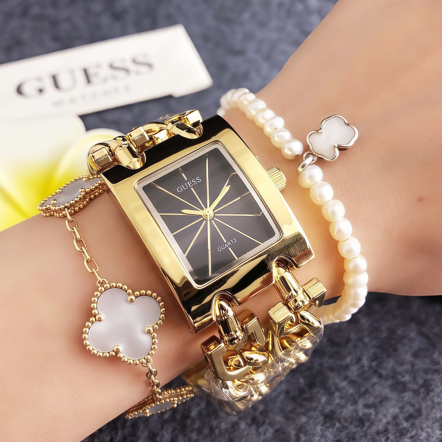 Luxury Gold Link Bracelet Watch