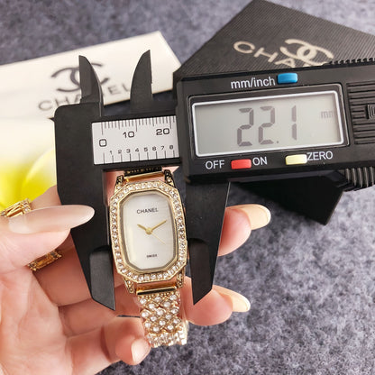 Luxury Gold Crystal Lattice Watch