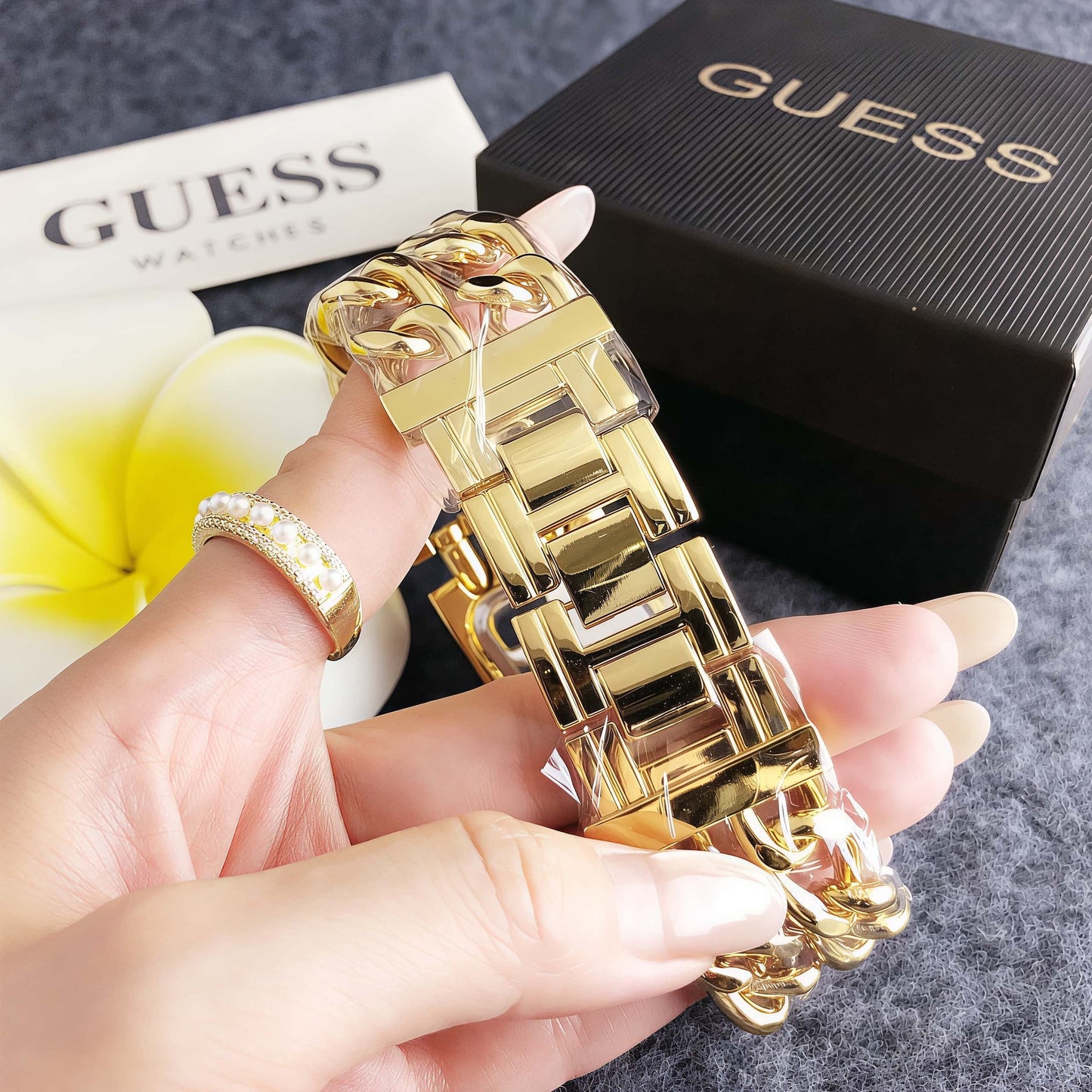 Luxury Gold Link Bracelet Watch