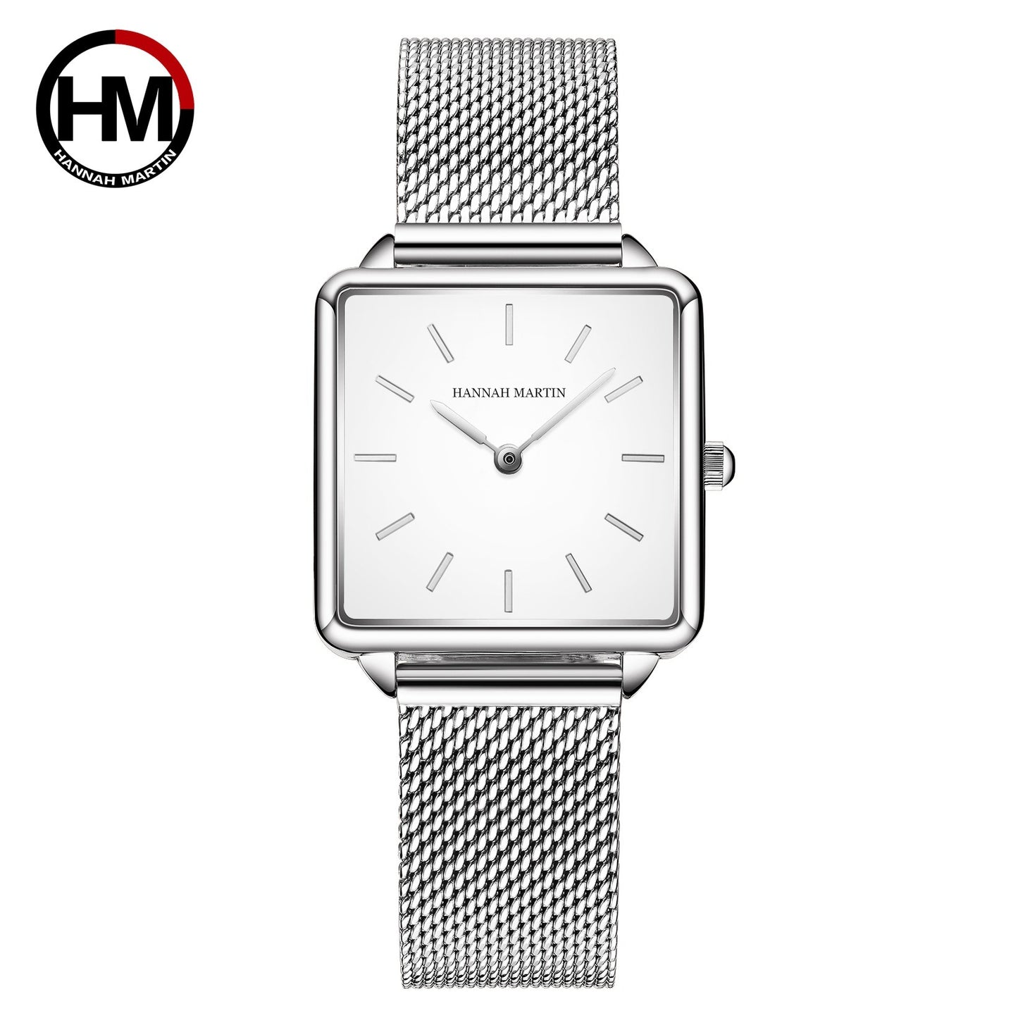 Luxury Rose Gold Square Mesh Watch