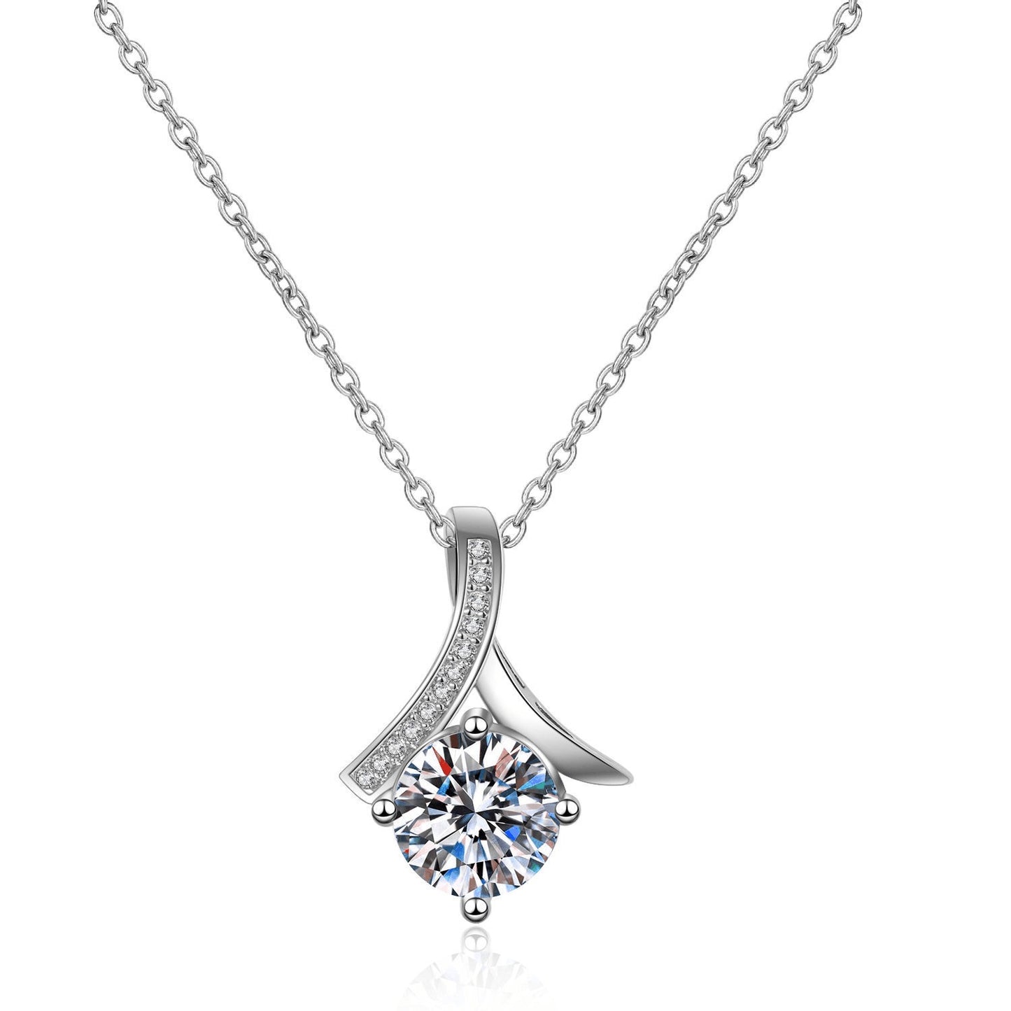 Luxury S925 Red Heart Zircon Necklace
