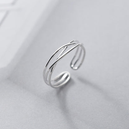 Luxury S925 Silver Geometric Ring