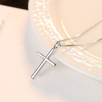 Luxury S925 Silver Cross Necklace