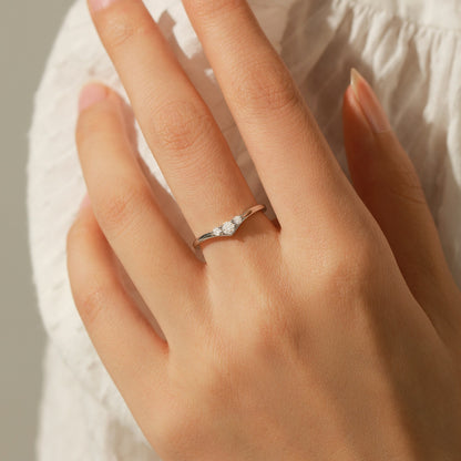 Luxury S925 Silver Moissanite Arrow Ring