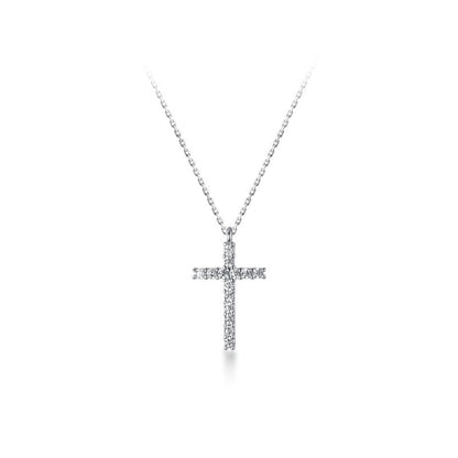 Luxury S925 Silver Cross Necklace