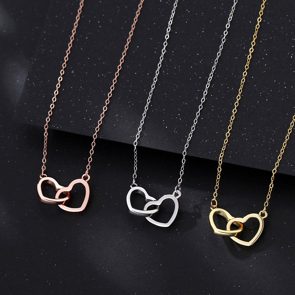 Luxury S925 Double Heart Necklace