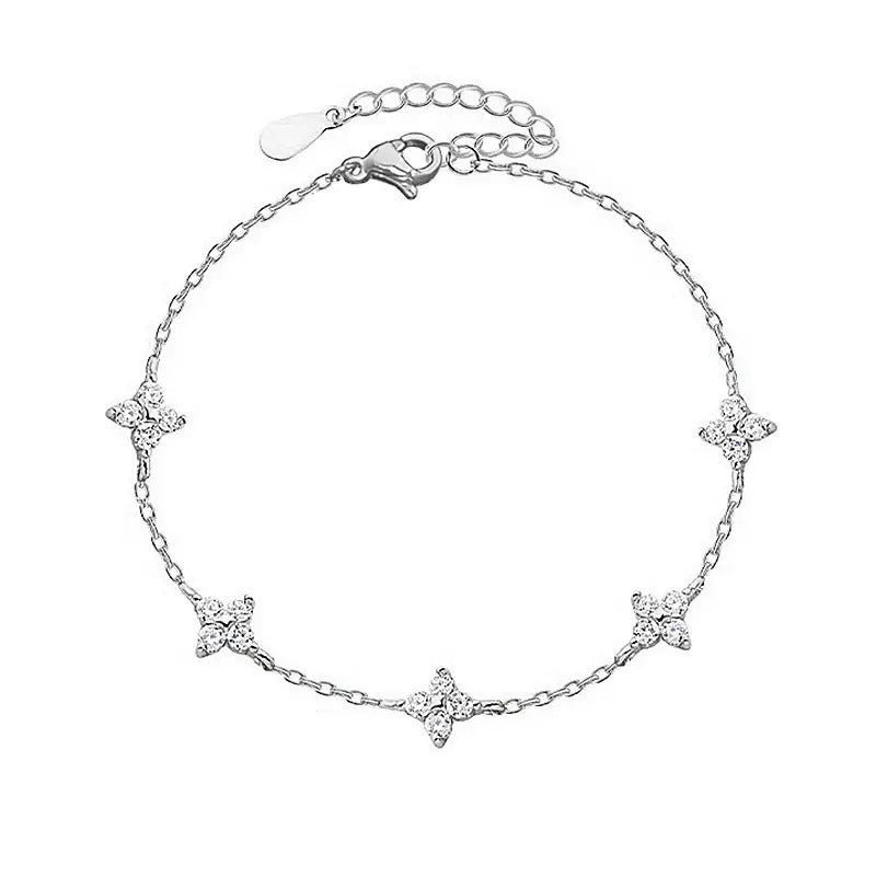 Luxury S925 Clover Zirconia Bracelet