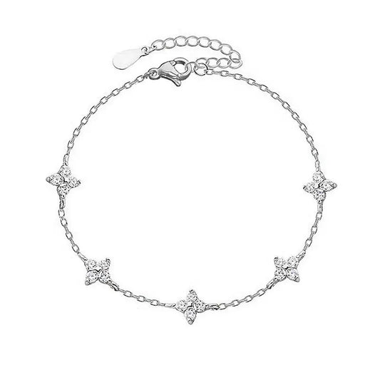 Luxury S925 Clover Zirconia Bracelet
