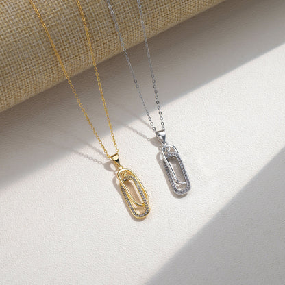 Luxury S925 Double Link Pendant Necklace