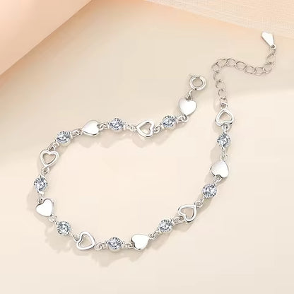 Elegant 925 Silver Bracelet Set