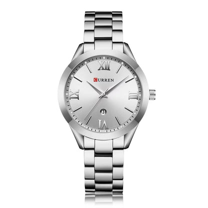 Luxury Silver Geometric Watch