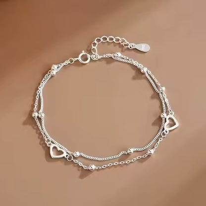 Elegant 925 Silver Bracelet Set