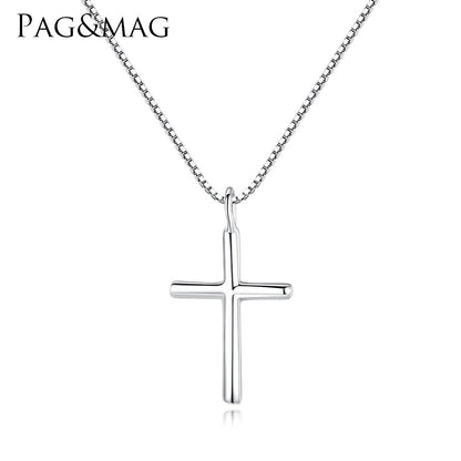 Luxury S925 Silver Cross Necklace