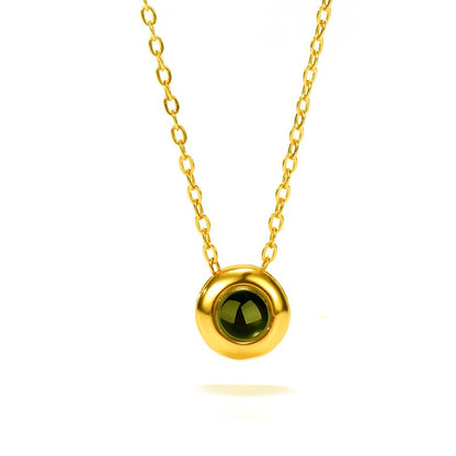 Luxury S925 Rose Gold Projection Necklace