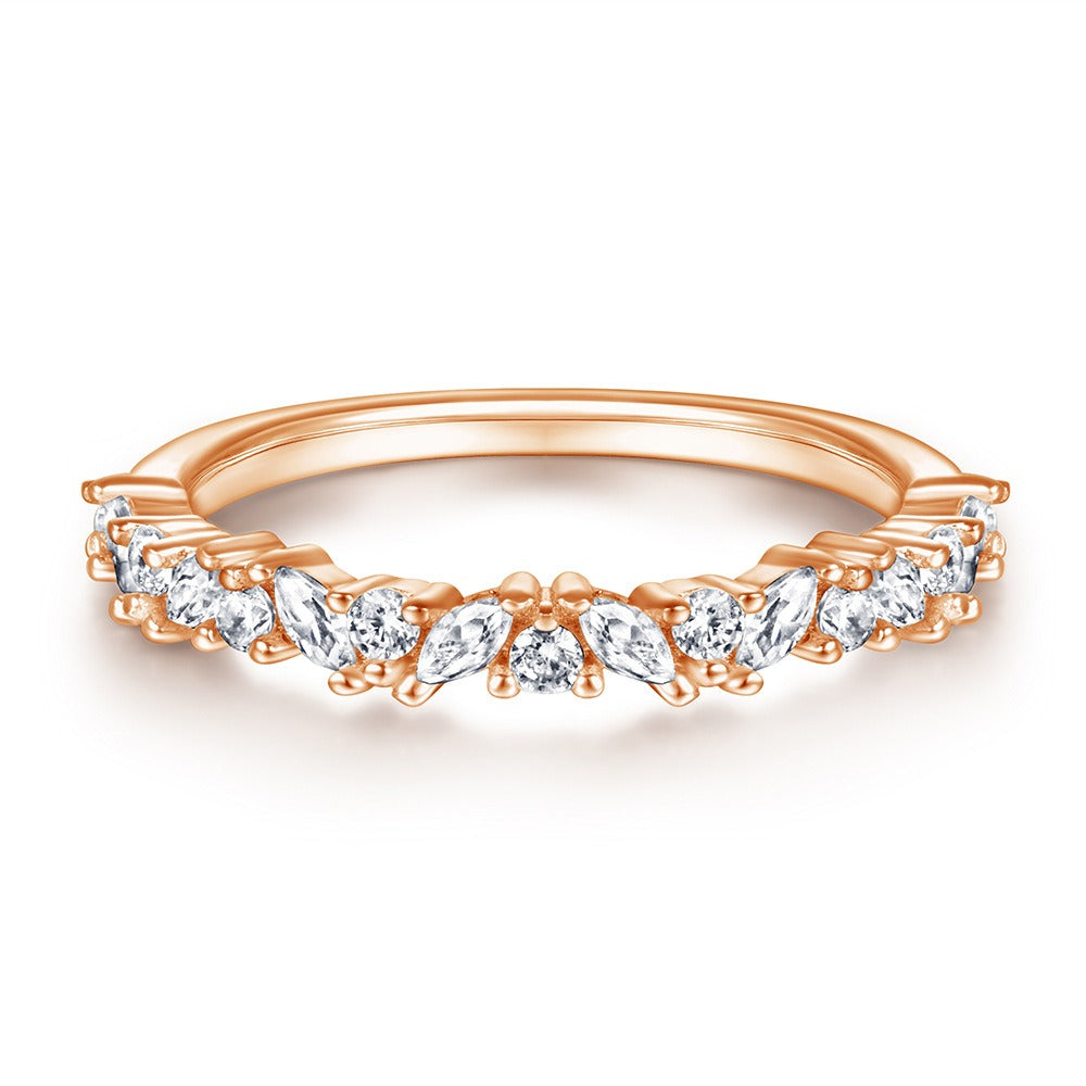 Luxury S925 Zirconia Flower Ring