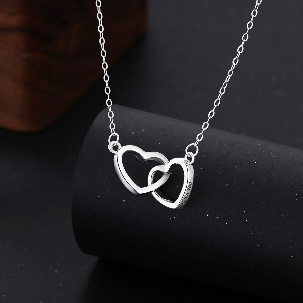 Luxury S925 Double Heart Necklace