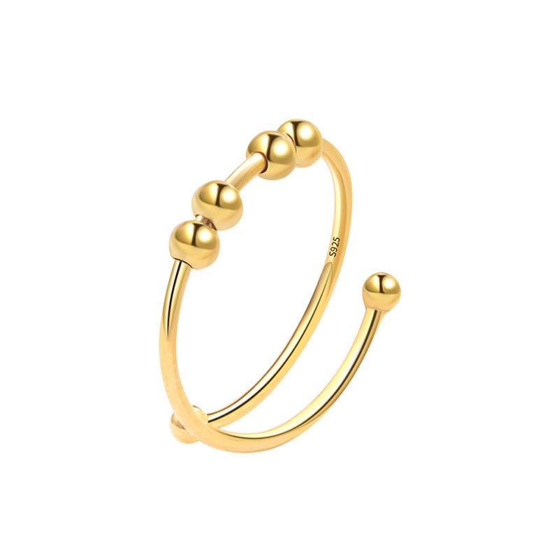 Luxury S925 Rotating Bead Ring