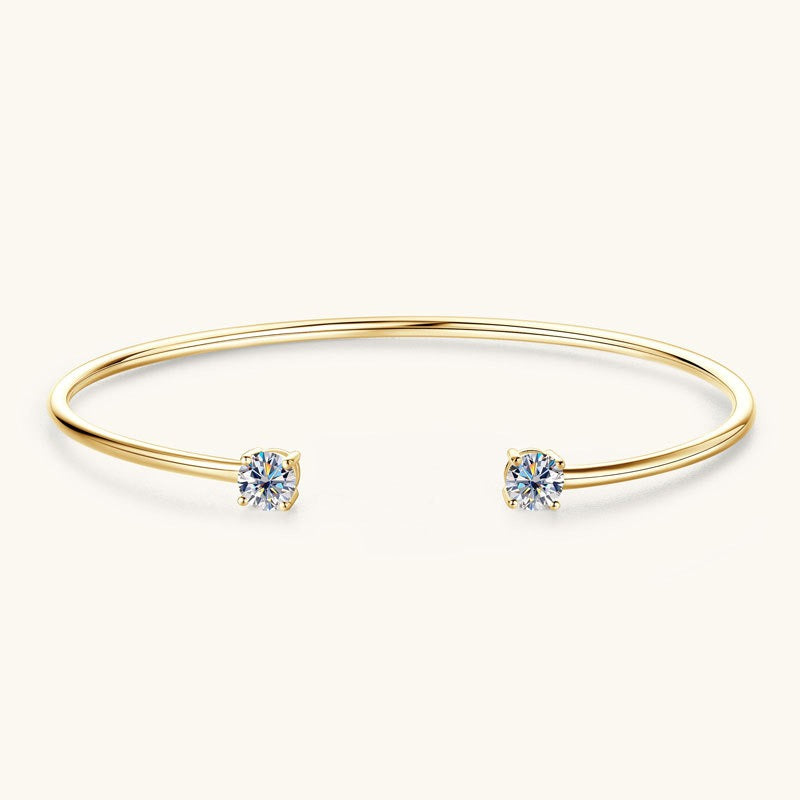 Luxury S925 Moissanite Open Bracelet