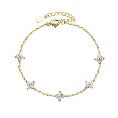 Luxury S925 Clover Zirconia Bracelet