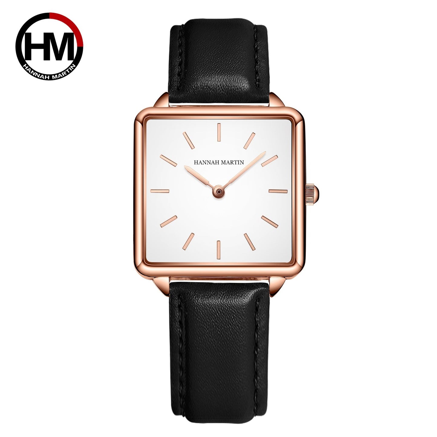 Luxury Rose Gold Square Mesh Watch