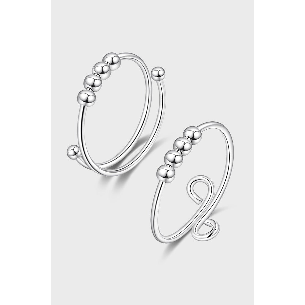 Luxury S925 Rotating Bead Ring