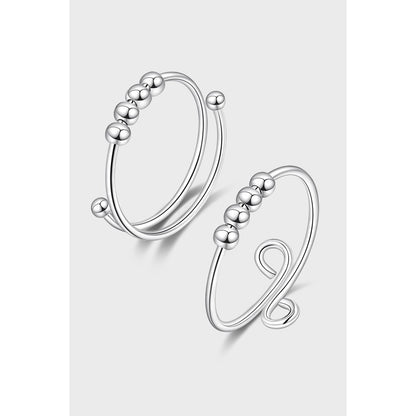Luxury S925 Rotating Bead Ring