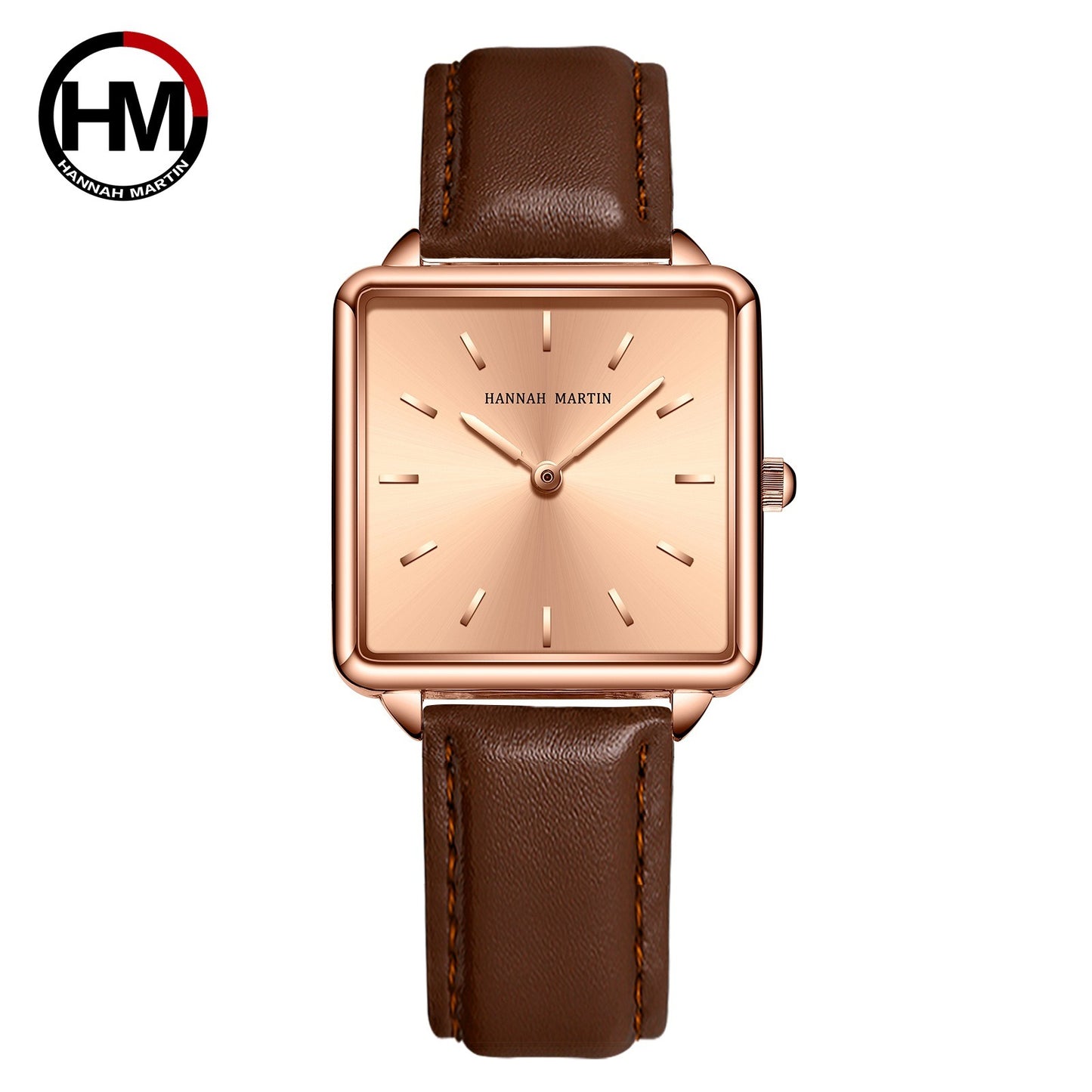 Luxury Rose Gold Square Mesh Watch