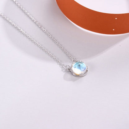 Luxury S925 Aurora Moonstone Necklace