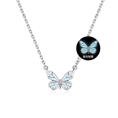 Luxury S925 Luminous Butterfly Jewelry Set