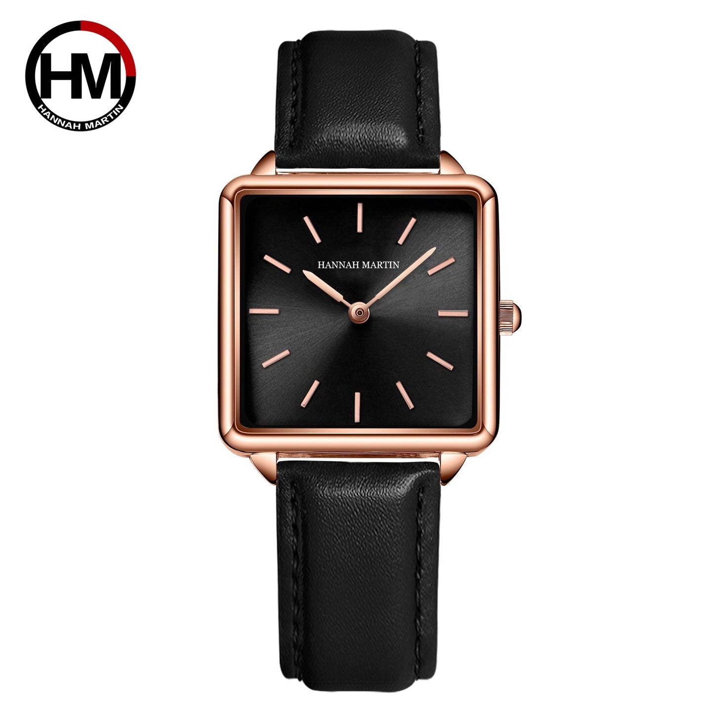 Luxury Rose Gold Square Mesh Watch