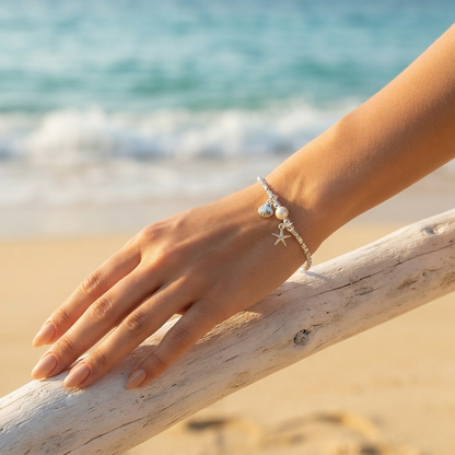 Elegant 925 Silver Bracelet Set